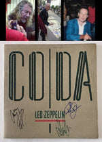 Load image into Gallery viewer, Led Zeppelin Jimmy Page Robert Plant John Paul Jones &quot;Coda&quot; original vinyl Lp signed with proof
