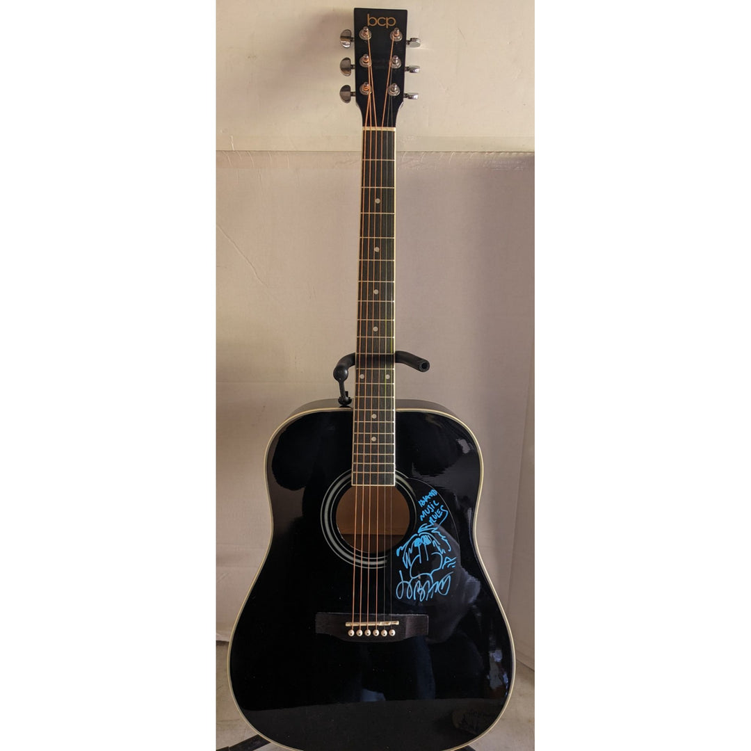 Jimmy Buffett 41' full size acoustic guitar signed with proof