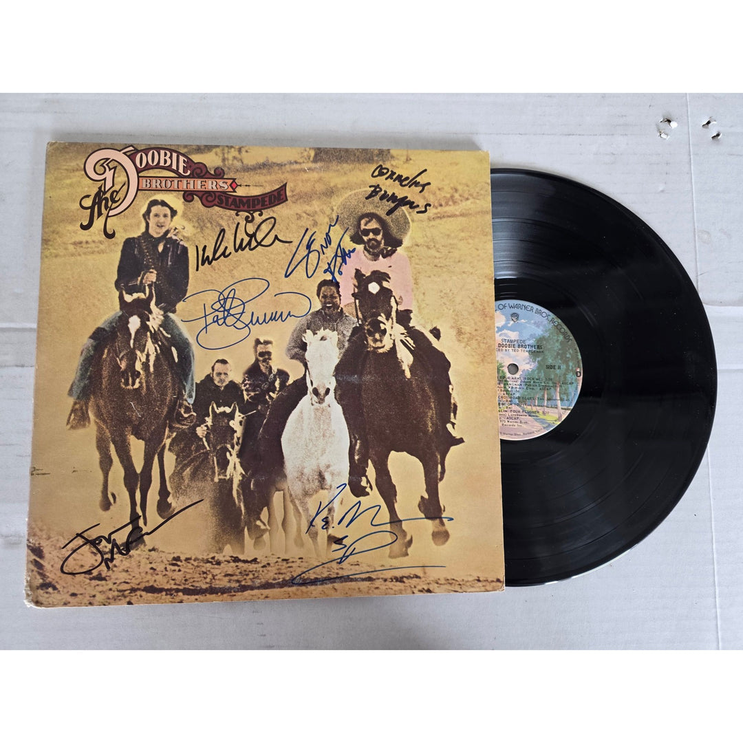 The Doobie Brothers ''Stampede'' LP signed with proof.