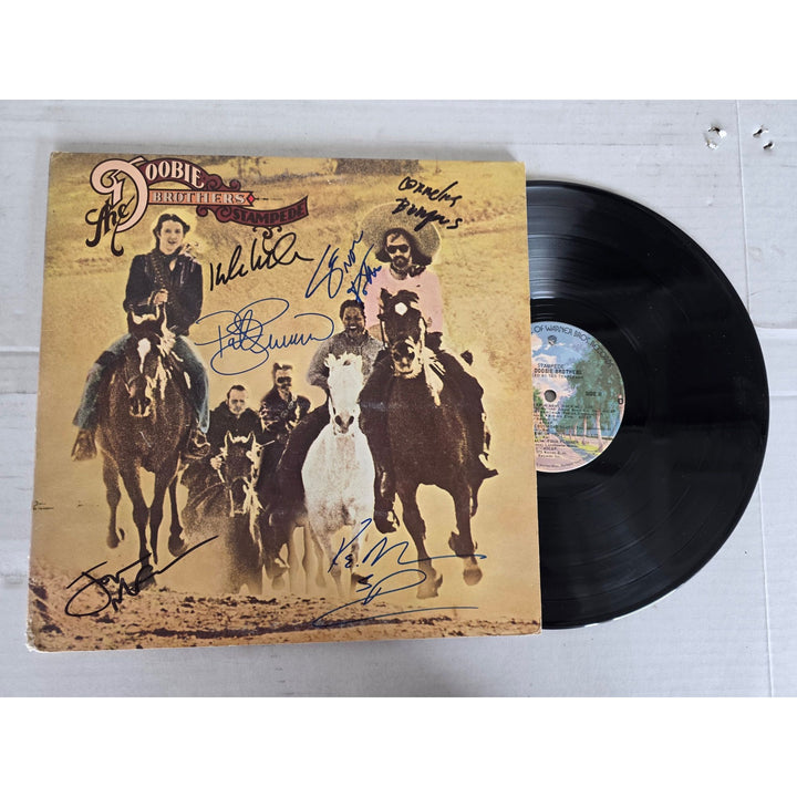 The Doobie Brothers ''Stampede'' LP signed with proof.