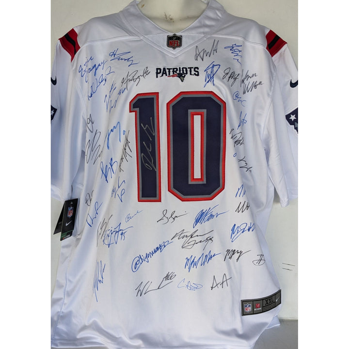 New England Patriots 2025 Drake Maye game model size xl team  signed jersey with proof