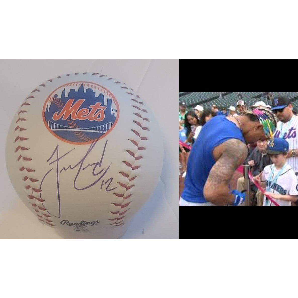 New York Mets Francisco Lindor Rawlings official MLB baseball signed with proof