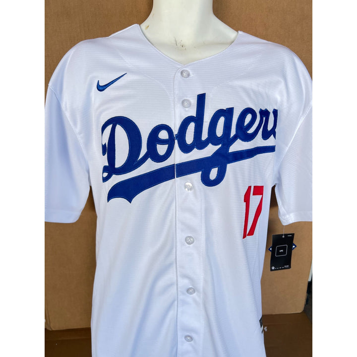 Los Angeles Dodgers shohei ohtani  nike jersey signed with proof.