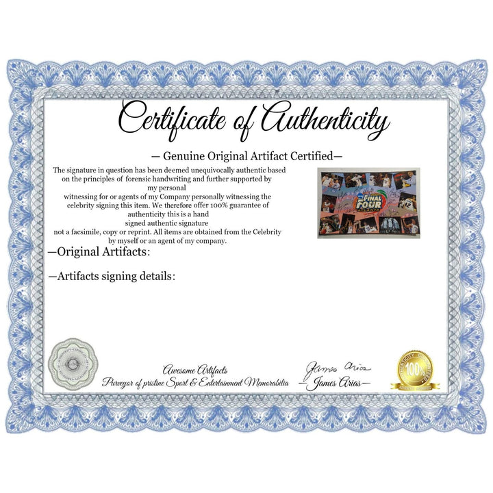 Florida Gators Al Horford Billy Donovan 2007 national champions 11x17 photo signed Awesome Artifacts