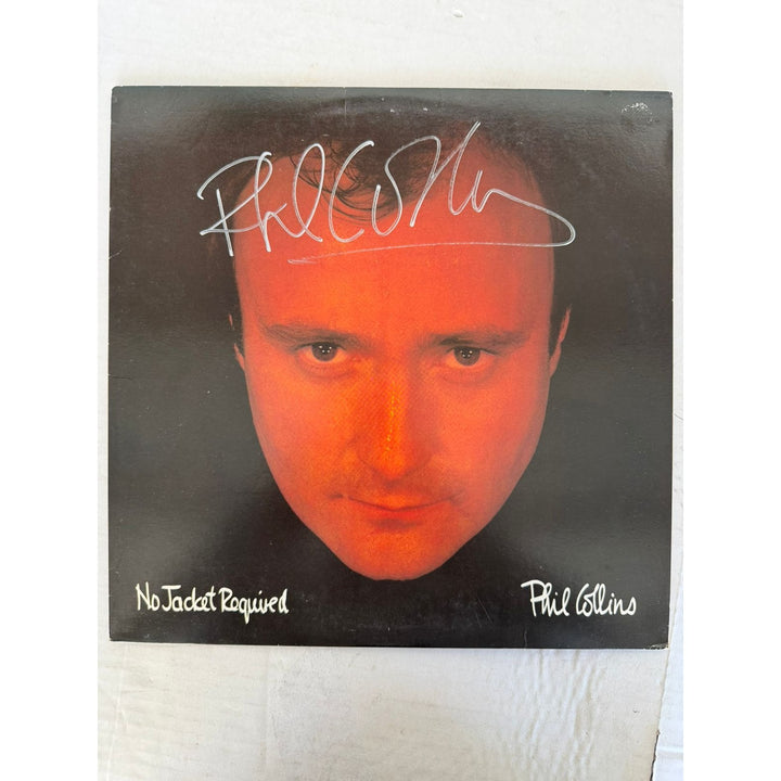 Phil Collins "No Jacket Required" LP signed with proof.