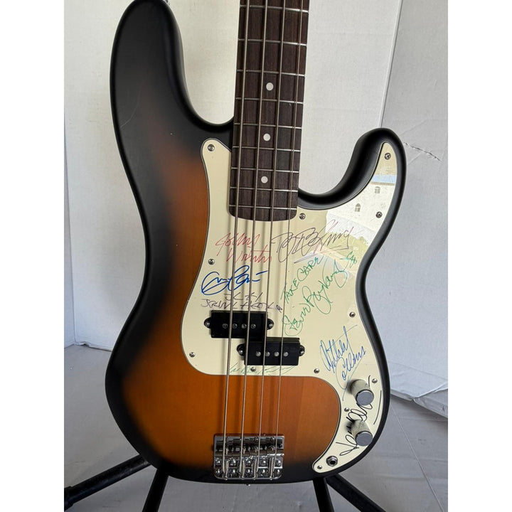 Stevie Ray Vaughan Eric Clapton BB King Johnny Winter John Lee Hooker Albert King Jeff Beck Albert Collins electric bass guitar signed