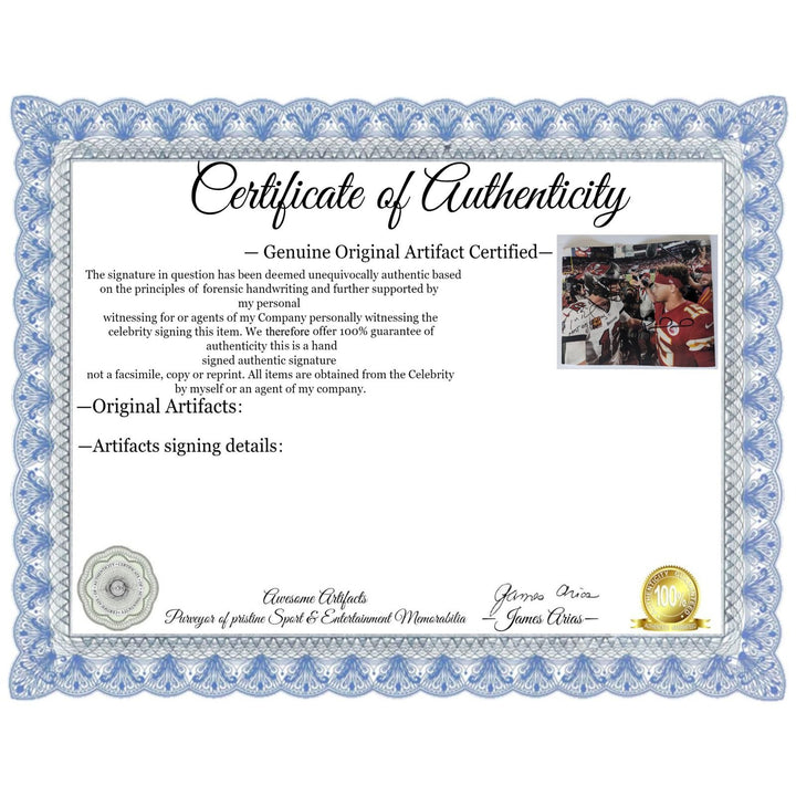 Tom Brady & Patrick Mahomes 11x14 photo signed with proof