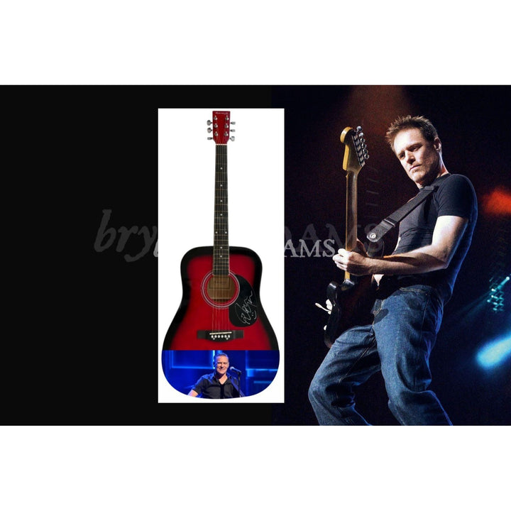 Brian Adams One of a Kind full size acoustic guitar signed with proof.
