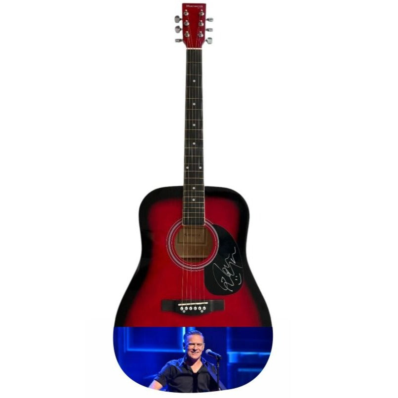 Brian Adams One of a Kind full size acoustic guitar signed with proof.