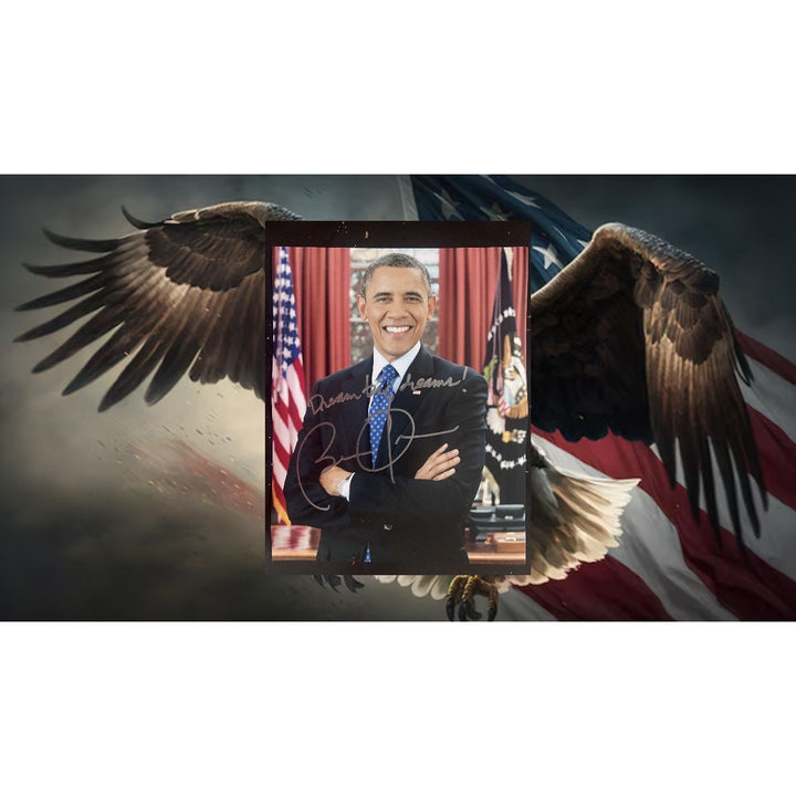 President Barack Obama 8x10 Photo signed and inscribed  with proof