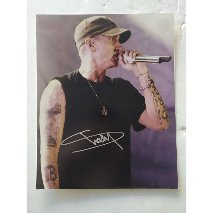 Marshall Mathers Slim Shady Eminem 8x10 photo signed with proof