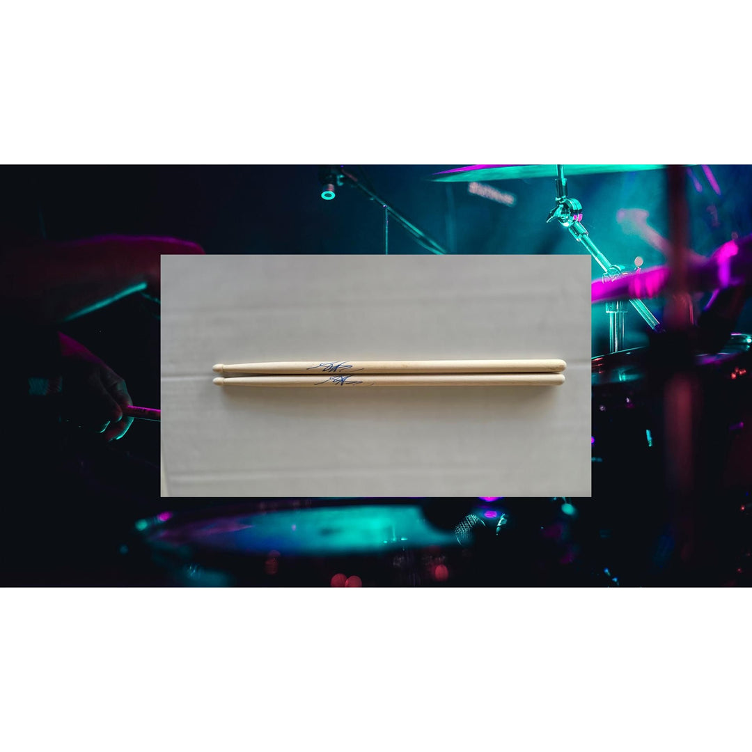 Matt Cameron Pearl Jam Drumsticks signed with proof.