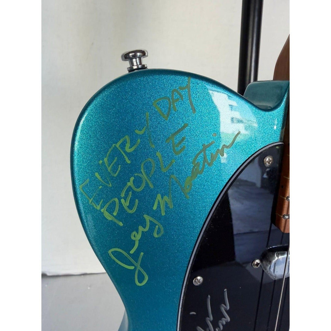 Sly and The Family Stone Sly Stone Freddie Stone Larry Graham Cynthia Robinson Gregg Errico Jerry Martin telecaster electric guitar signed