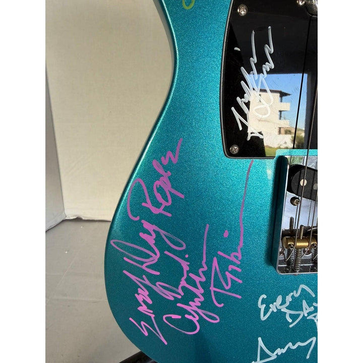 Sly and The Family Stone Sly Stone Freddie Stone Larry Graham Cynthia Robinson Gregg Errico Jerry Martin telecaster electric guitar signed