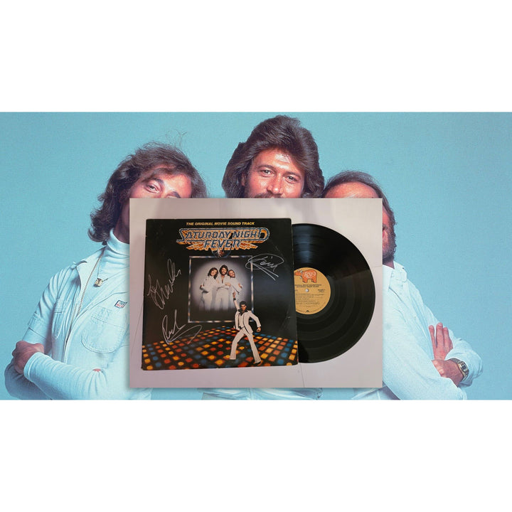 The Bee Gees "Saturday Night Fever" original album LP signed with proof.