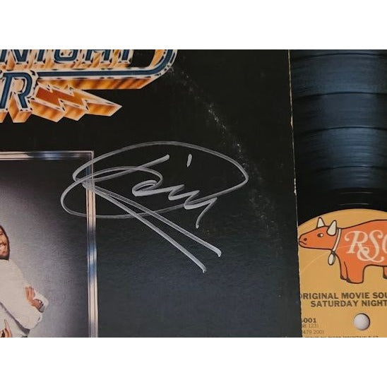 The Bee Gees "Saturday Night Fever" original album LP signed with proof.