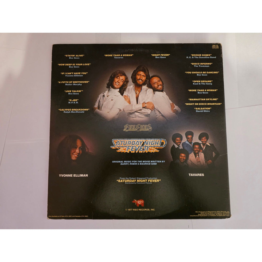 The Bee Gees "Saturday Night Fever" original album LP signed with proof.