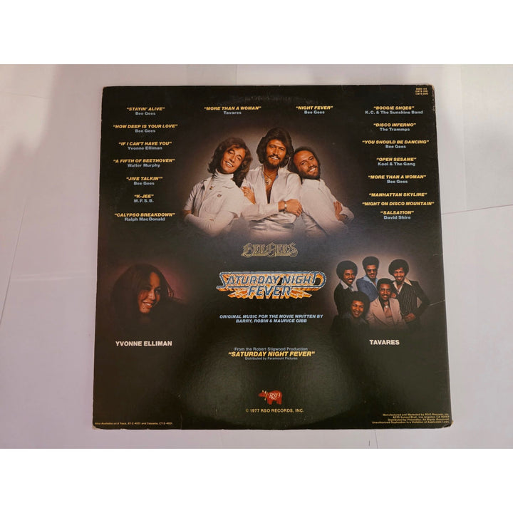 The Bee Gees "Saturday Night Fever" original album LP signed with proof.