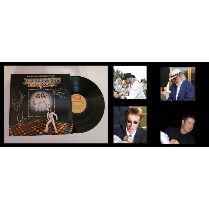 The Bee Gees "Saturday Night Fever" original album LP signed with proof.