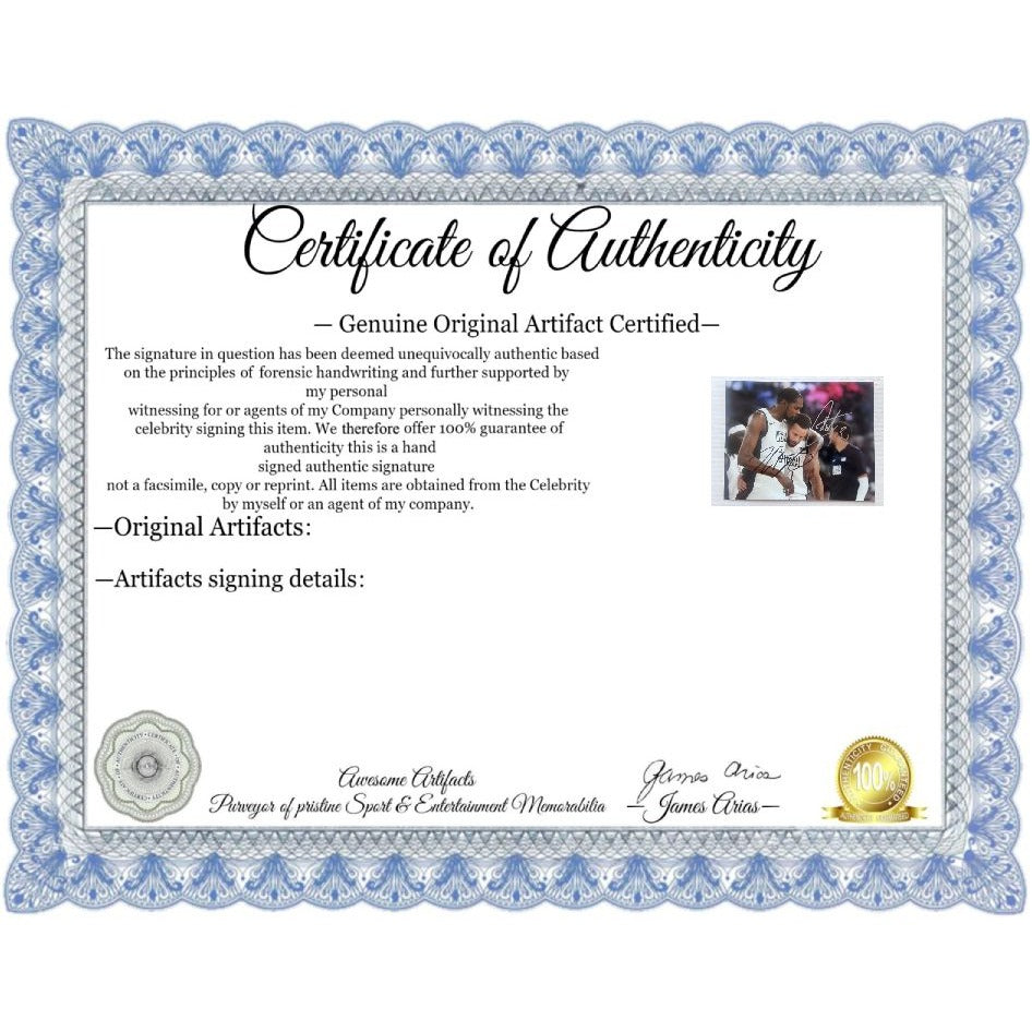  Kevin Durant and Stephen Curry Team USA 2024 8x10 photo signed with proof Awesome Artifacts