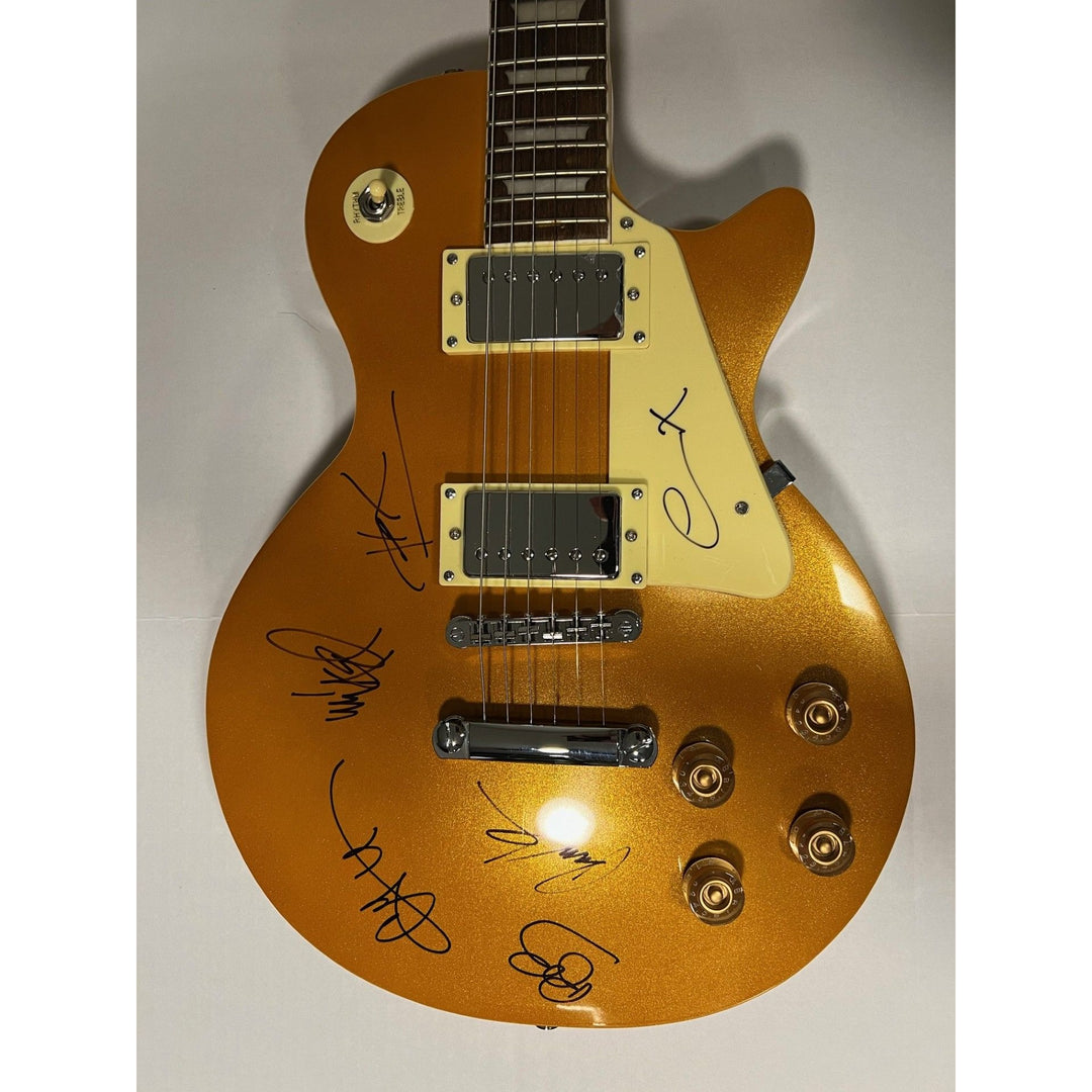 Chester Bennington Linkin Park band full size Les Paul electric guitar signed with proof