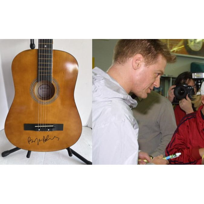 Bryan Adams full size acoustic guitar signed with proof