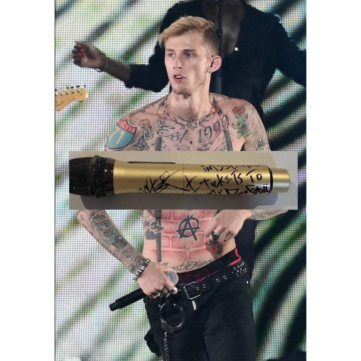 奏さま専用　メラニー・ケント「１０TH MIX」　ミクスドメディア　作品保証書有 MGK Signed Microphone w/ Proof – Colson Baker Autograph