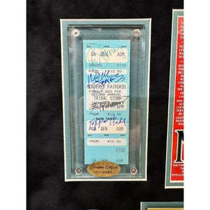 Joe Strummer Mick Jones Topper Headon Paul Simonon The Clash original ticket signed and framed with proof