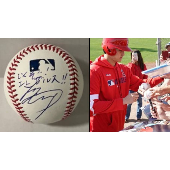 Los Angeles Dodgers Shohei Ohtani official MLB Rawlings Baseball signed Japanese & English with proof