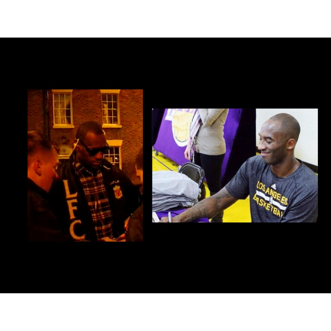 Kobe Bryant and LeBron James 11x14 photo Team USA signed with proof.