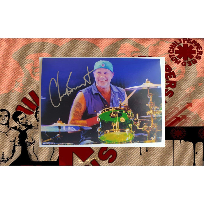 Chad Smith Red Hot Chili Peppers drummer 5x7 photo signed with proof