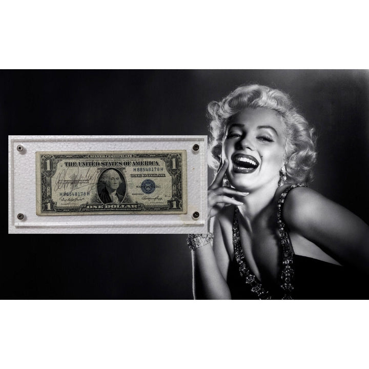 Marilyn Monroe Vintage authentic signed US Silver certificate dollar bill