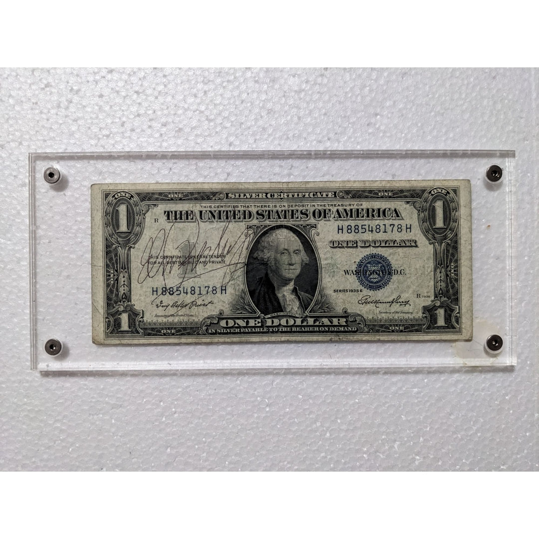 Marilyn Monroe Vintage authentic signed US Silver certificate dollar bill