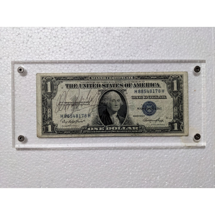 Marilyn Monroe Vintage authentic signed US Silver certificate dollar bill