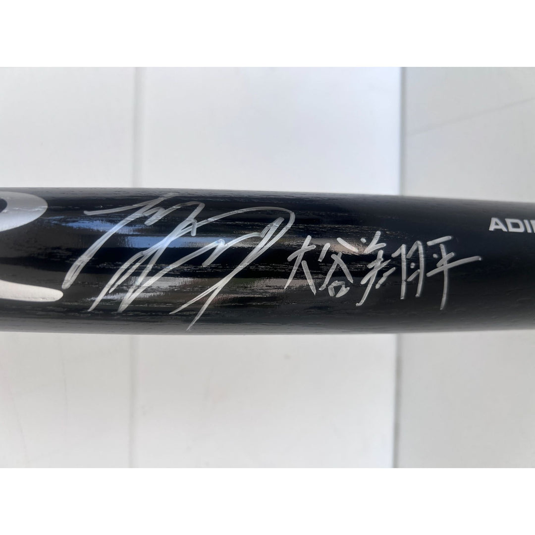 Shohei Ohtani 2018 (rookie season) MLB Rawlings Adirondak bat signed English and Japanese with proof.