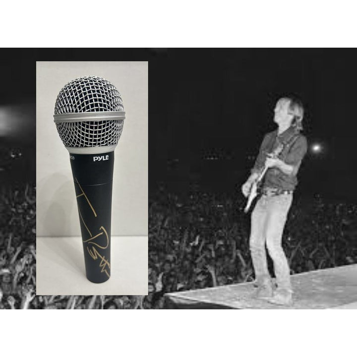 Tom Petty signed microphone with proof
