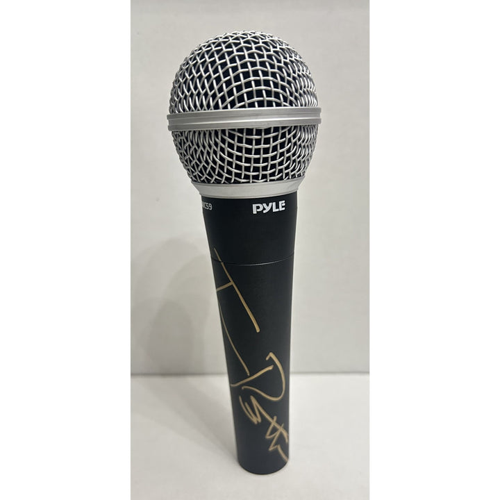 Tom Petty signed microphone with proof