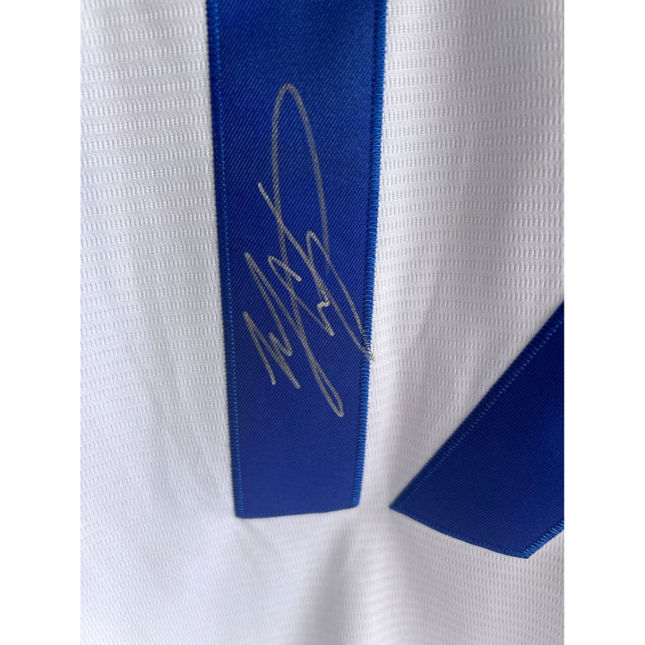 shohei ohtani Los Angeles Dodgers nike jersey signed with proof.