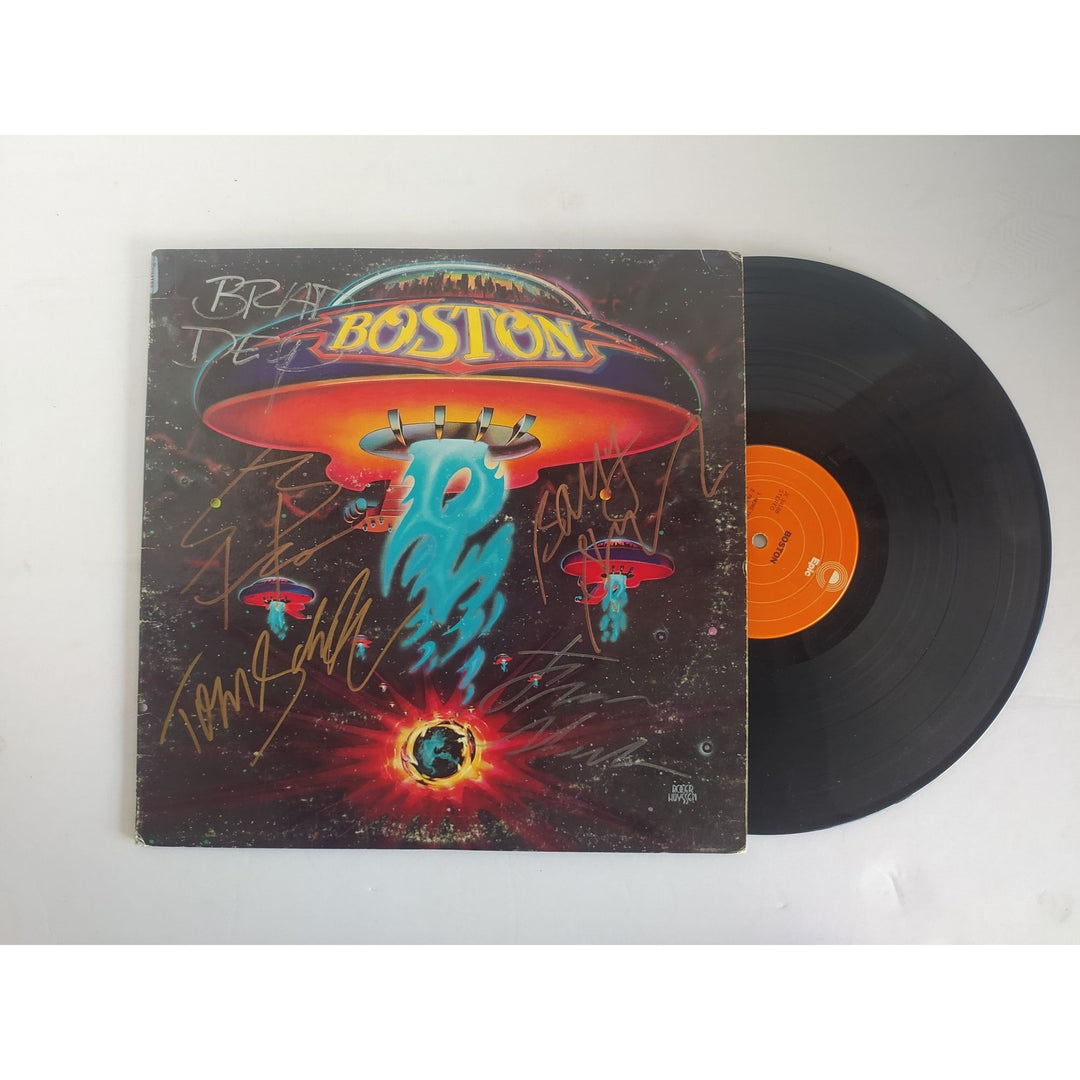 Boston complete band signed original LP