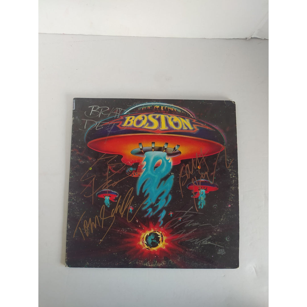 Boston complete band signed original LP