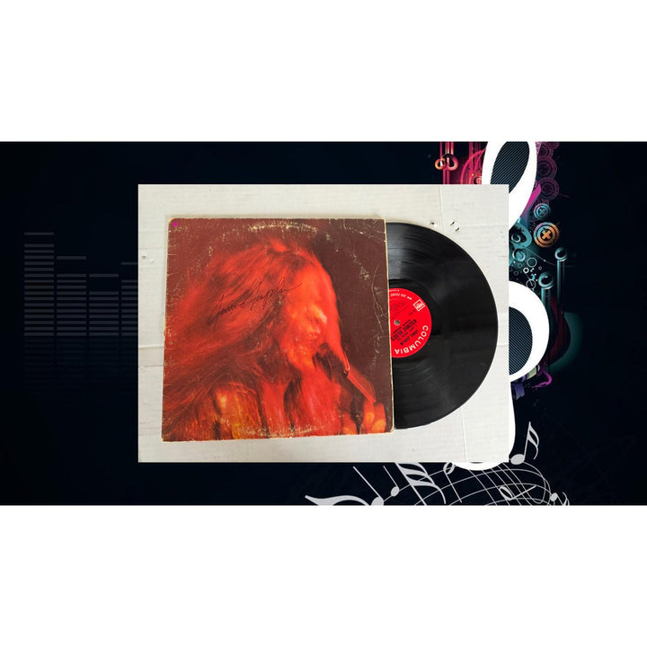 Janis Joplin ''I Got Dem Ol' Kozmic Blues Again Mama'' LP signed with proof.