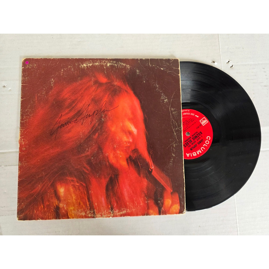 Janis Joplin ''I Got Dem Ol' Kozmic Blues Again Mama'' LP signed with proof.