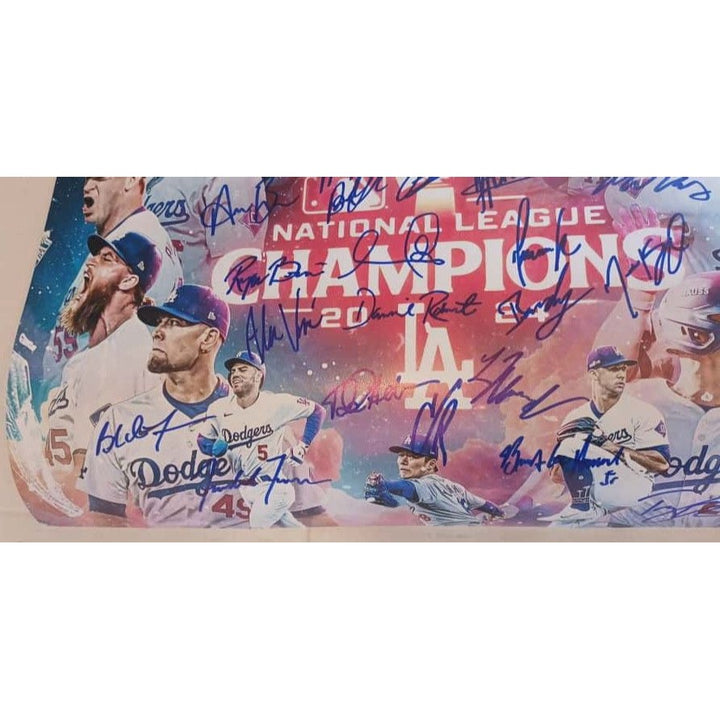 Los Angeles Dodgers 2024 World Champions 16x20 photo signed with proof