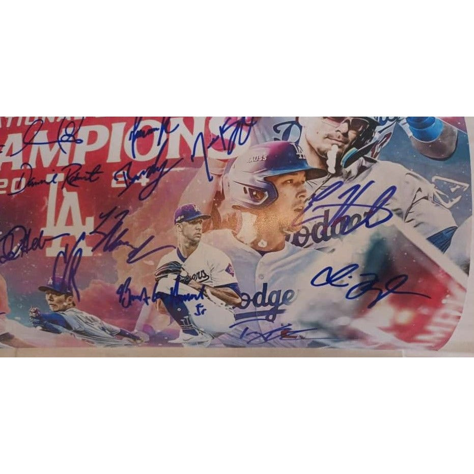 Los Angeles Dodgers 2024 World Champions 16x20 photo signed with proof