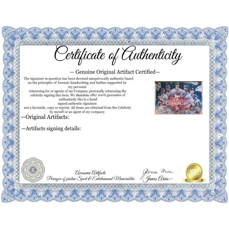 Los Angeles Dodgers 2024 World Champions 16x20 photo signed with proof