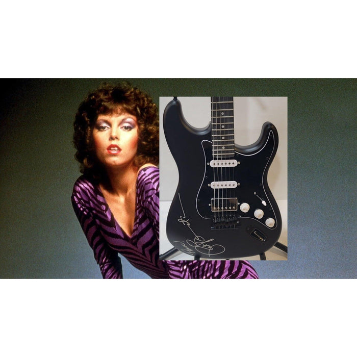 Pat Benatar Stratocaster electric guitar signed with proof