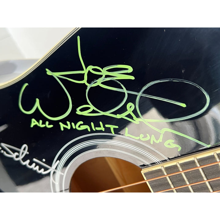 Don Henley , Glenn Frey, Joe Walsh, Randy Meisner,  Bernie Leadon, Don Felder  Eagles one of a kind acoustic guitar signed with proof