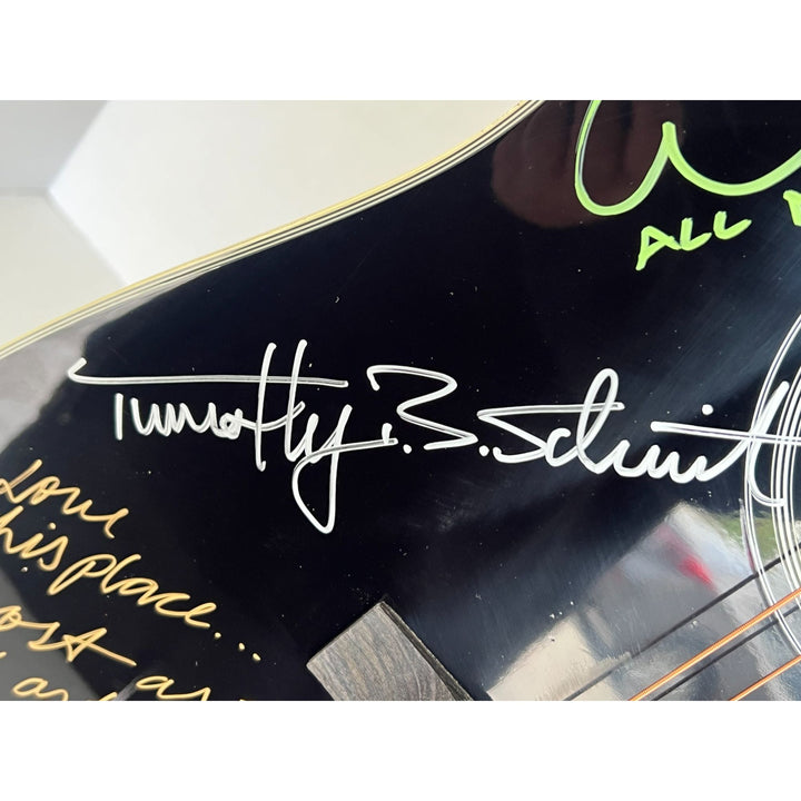 Don Henley , Glenn Frey, Joe Walsh, Randy Meisner,  Bernie Leadon, Don Felder  Eagles one of a kind acoustic guitar signed with proof