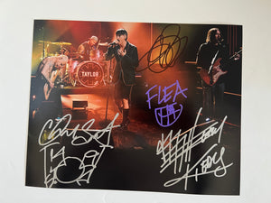 Red Hot Chili Peppers Anthony Kiedis, Flea, Chad Smith, John Frusciante 8x10 photo signed with proof