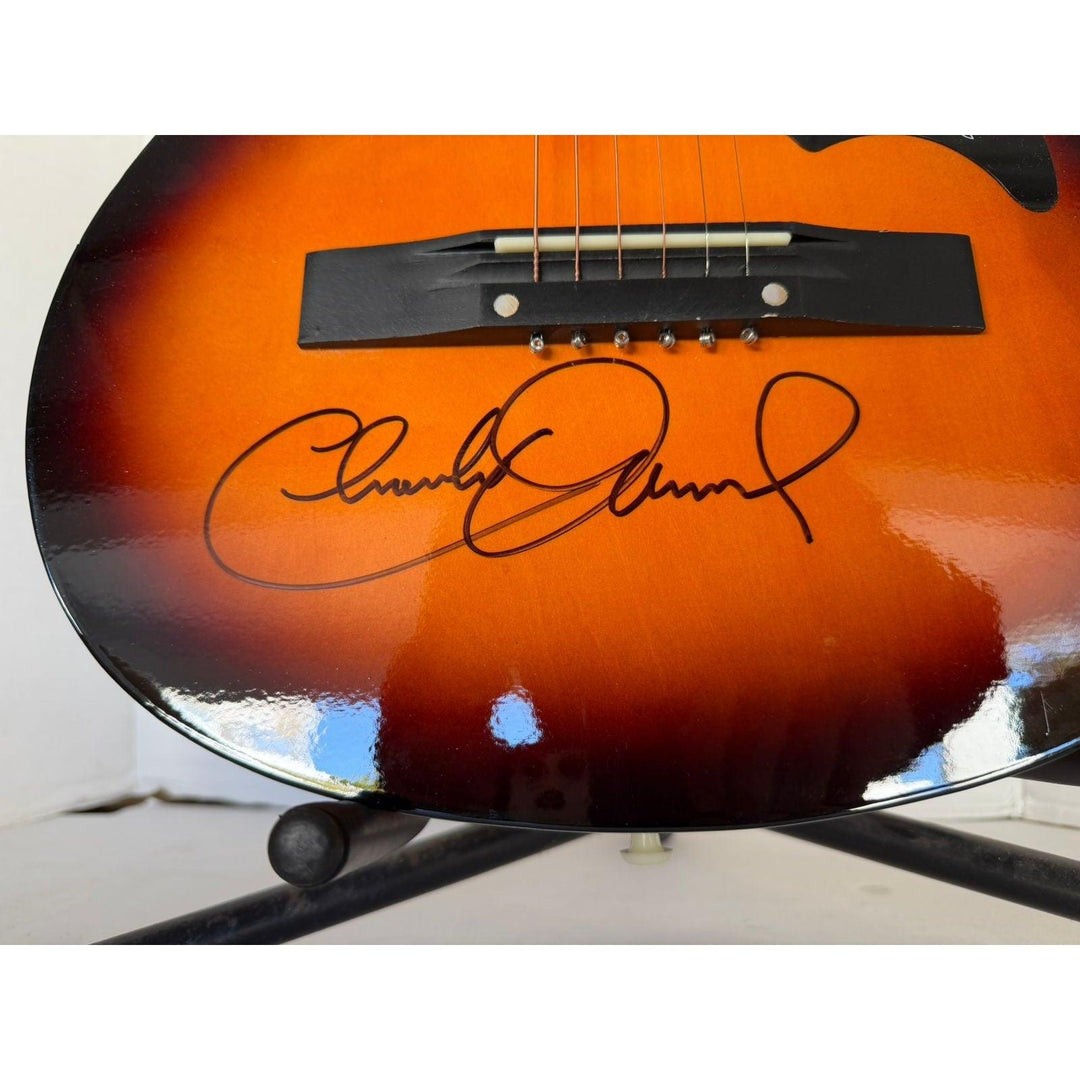Charlie Daniels vintage acoustic guitar signed with proof